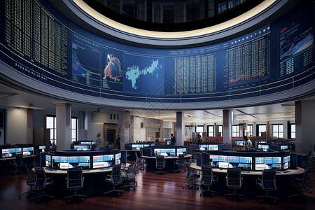 交易所大厅证券中心的大厅设计图片