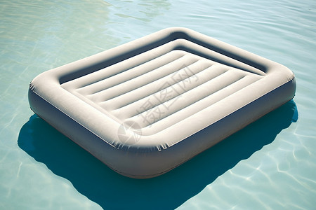夏季泳池充气漂浮玩具背景图片