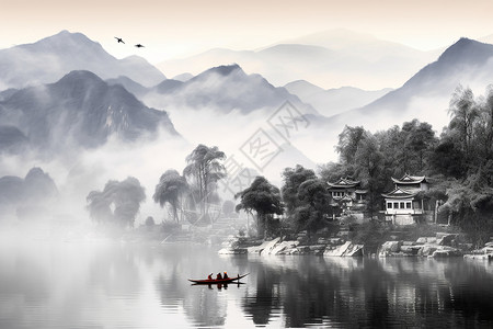 中国画背景图片
