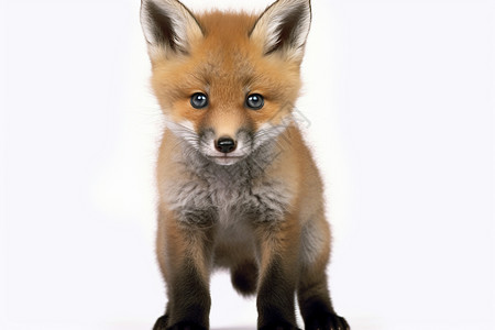 站立的小狐狸图片