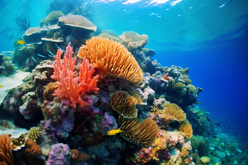 海底美丽的珊瑚图片