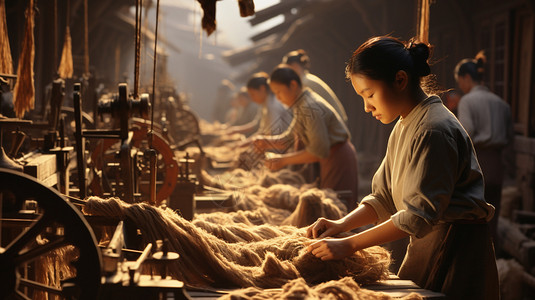 棉花生产纺织品图片