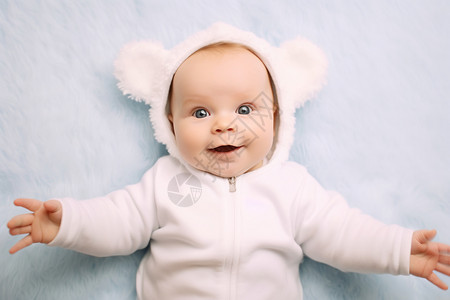 可爱婴儿快乐迷人背景图片
