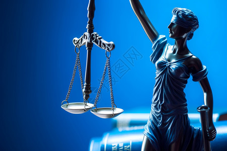 公平公正的法律雕像图片