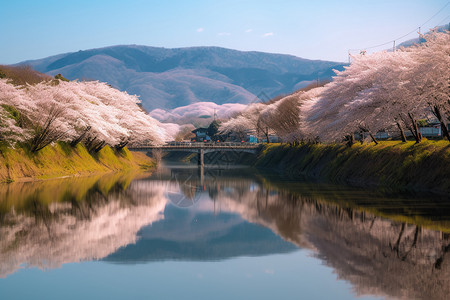 日本樱花开花图片