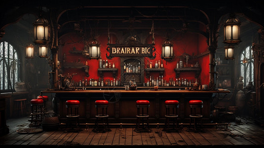 古典的酒吧装饰图片