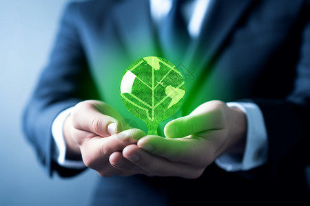 回收再利用节能减排保护环境概念图设计图片