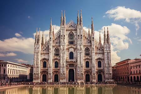 著名的意大利教堂景区欧洲高清图片素材