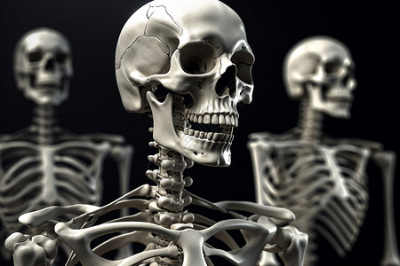 生物医学人体骨架概念图图片