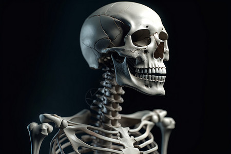 人体骨架透视图背景图片