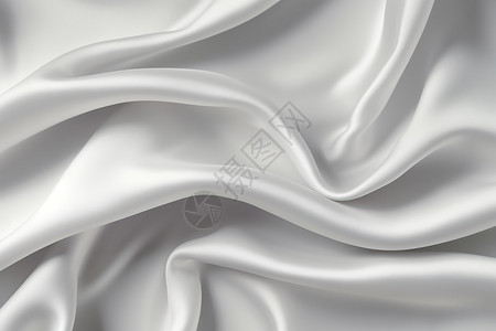 白色丝绸面料图片