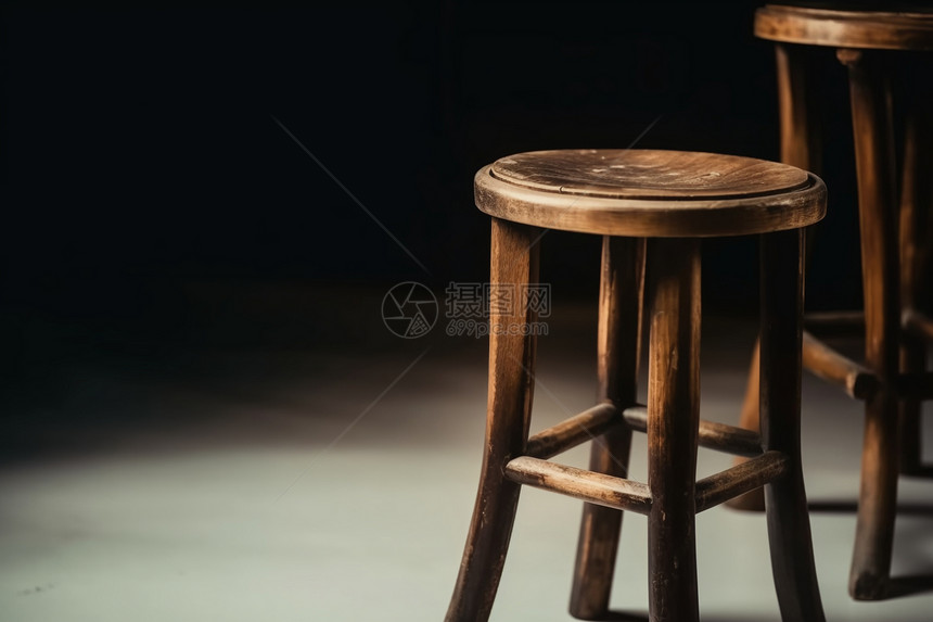 复古的木椅图片