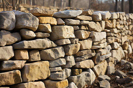 天然石材墙高清不规则石头墙背景