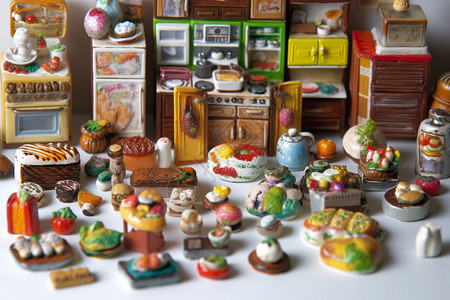 磁铁玩具创意小厨房玩具背景