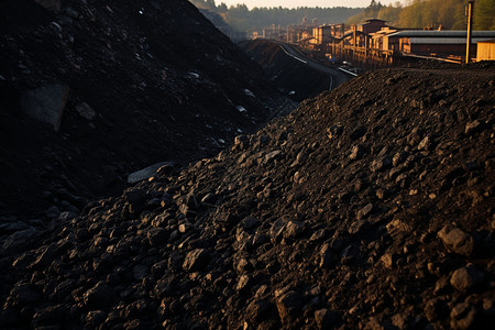 矿区的煤矿图片