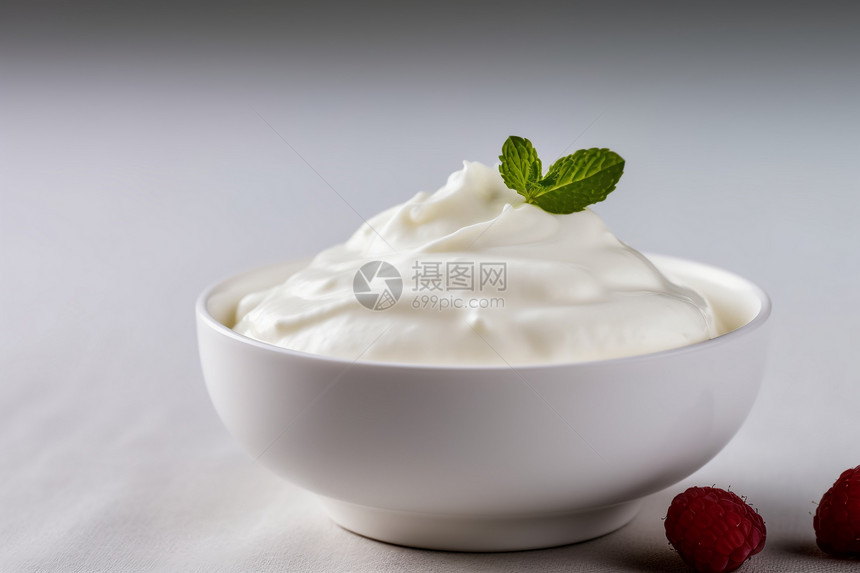 浓稠的酸奶图片