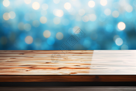 涂蜡了的木质桌子背景图片