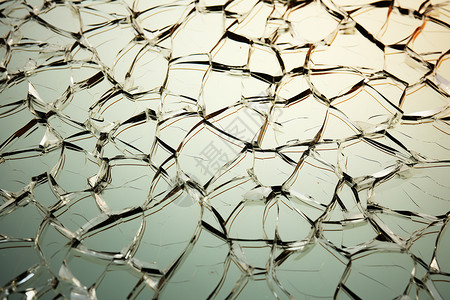 玻璃裂纹特效粉碎的玻璃背景设计图片