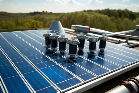 储能技术太阳能系统背景