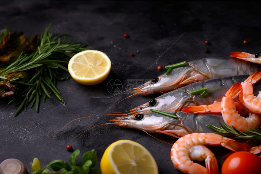 新鲜营养的虾图片