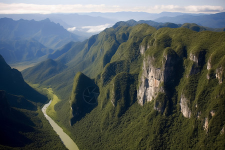 陡峭的大峡谷山脉高清图片素材