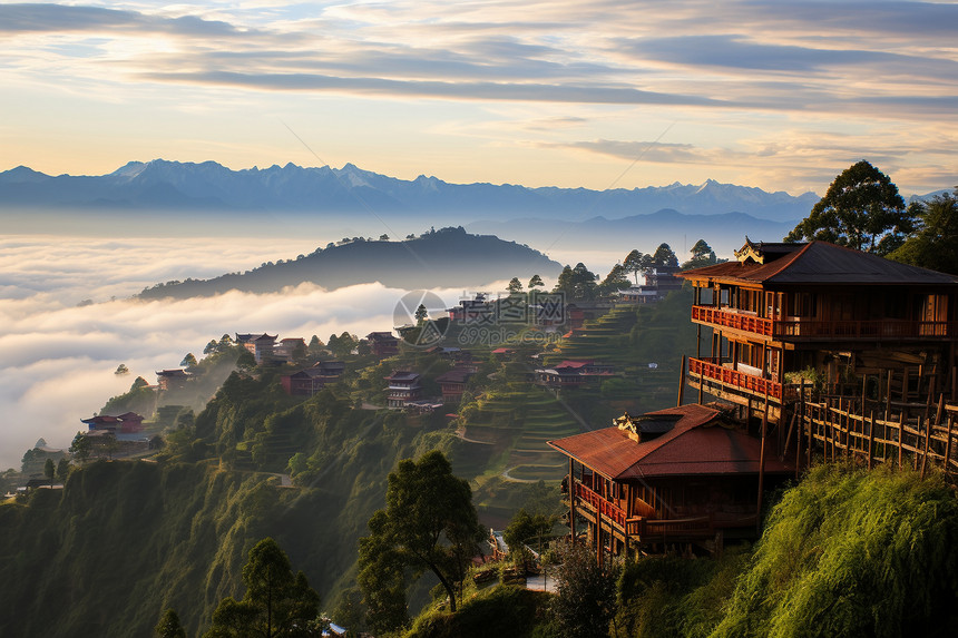 美丽的喜马拉雅山图片