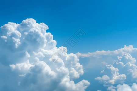 臭氧发生器天空上的积云背景