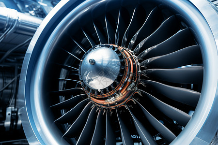 航空技术涡轮发动机背景