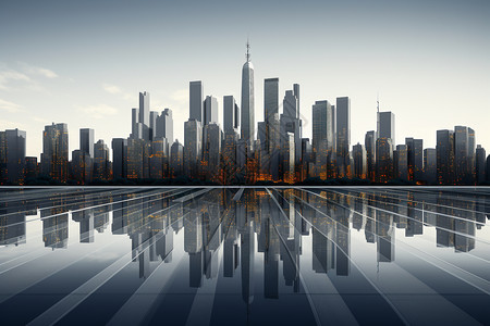 市中心摩天大楼图片