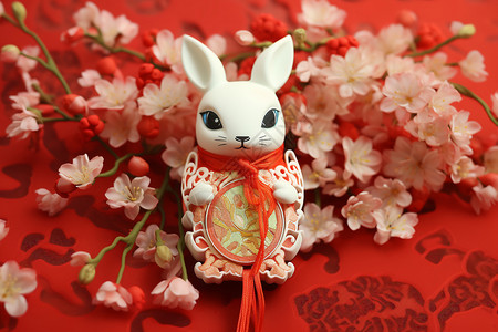 兔年传统装饰背景图片