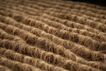 床垫生产纤维材料高清图片