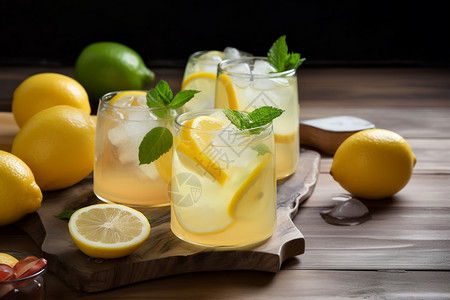 清甜柠檬水图片