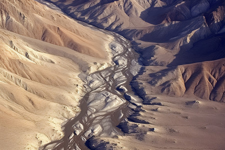 峡谷层沉积的地貌图片