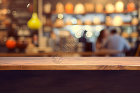 咖啡厅产品展示木桌背景背景图片