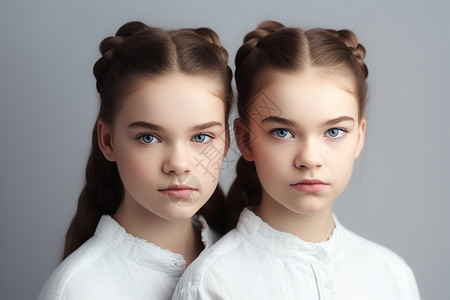 美丽的双胞胎姐妹图片