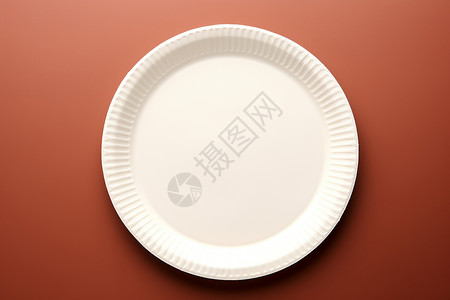 纸盘圆形便携式纸餐盘背景