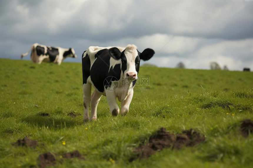 农村牧场里的奶牛图片