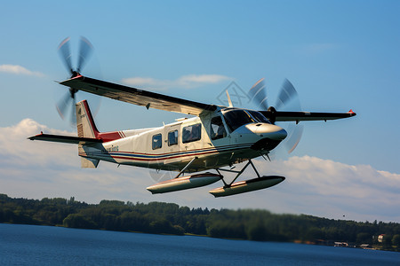 螺旋桨飞机运输直升机高清图片