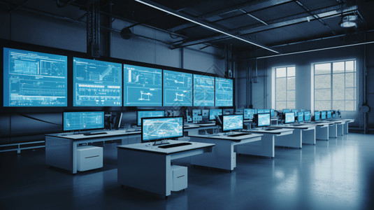 未来的工厂监控系统图片