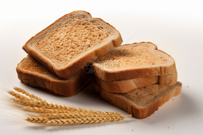 营养的小麦面包图片