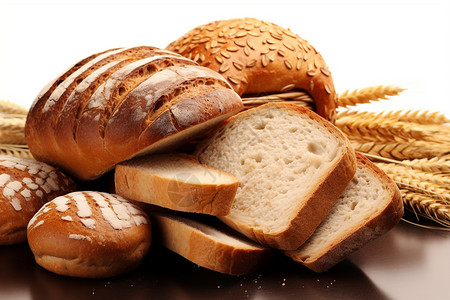 美味面包的图背景图片