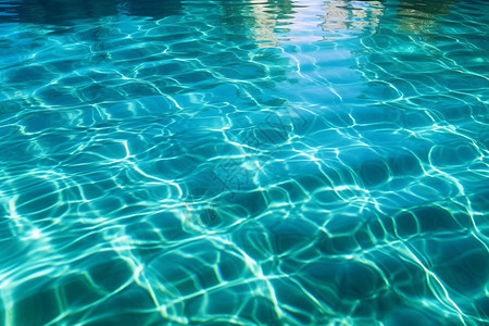 游泳池泛起的涟漪背景图片