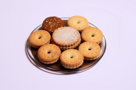 手工烘焙的咸味饼干图片