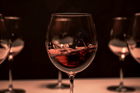 挂壁的红酒杯背景图片
