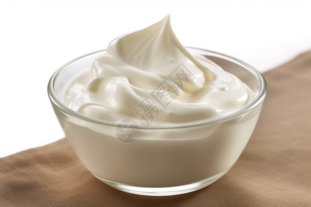 碗中丝滑的奶油背景图片
