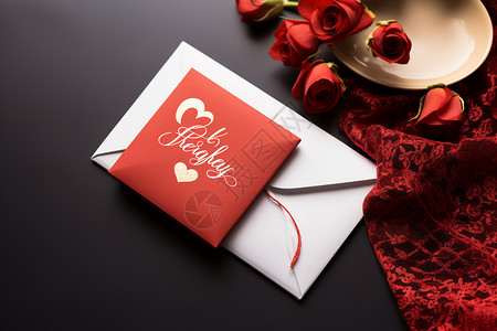 情人节红包浪漫的表白信封背景