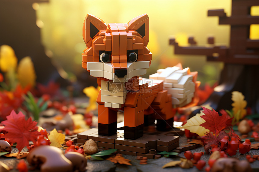狐狸模型图片