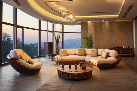 豪华奢侈的休息室图片