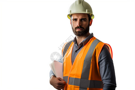 带头盔的外国男工人背景图片