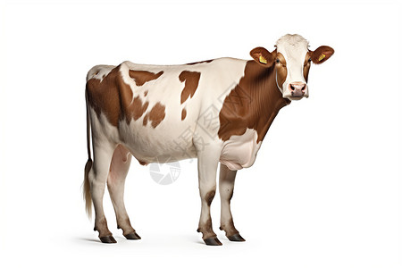 人工养殖的奶牛背景图片